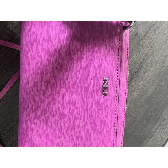 Ralph Lauren Small Pink Leather Crossbody Purse - Picture 16 of 16